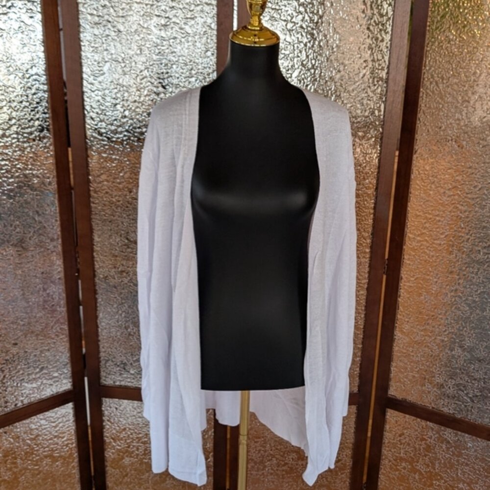 Halogen Soft White Knit Cardigan